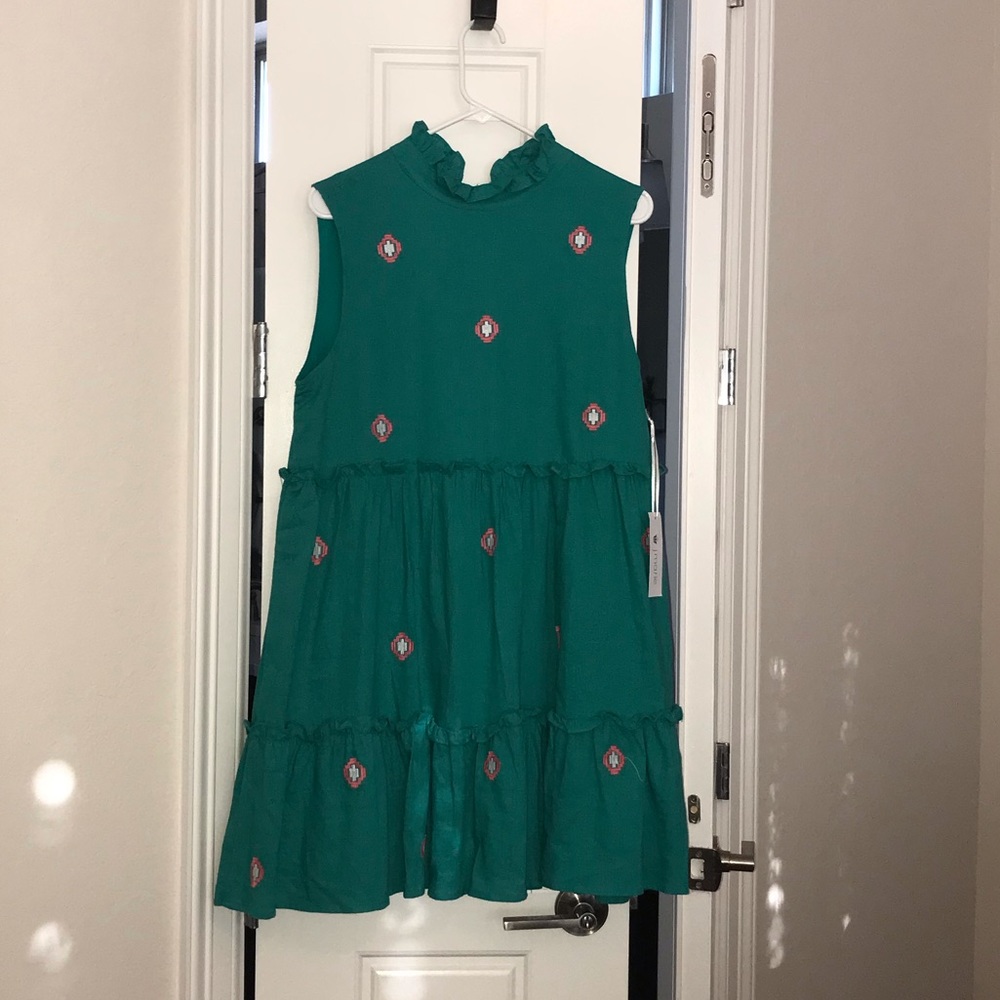 J Marie Evelyn Teal Dress